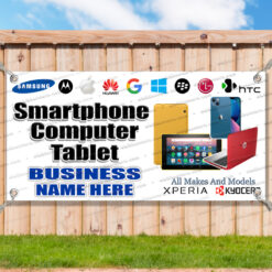 SMARTPHONE COMPUTER TABLET LOGOS Advertising Vinyl Banner Flag Sign Many Sizes__FX1071.psd by AMBBanners