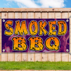 SMOKED BBQ Advertising Vinyl Banner Flag Sign Many Sizes Available USA BARBECUE__TMP7065.psd by AMBBanners