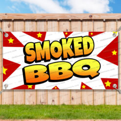 SMOKED BBQ Advertising Vinyl Banner Flag Sign Many Sizes USA V2__TMP7068.psd by AMBBanners