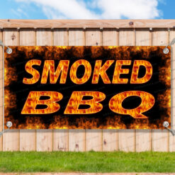 SMOKED BBQ Advertising Vinyl Banner Flag Sign Many Sizes USA__TMP7067.psd by AMBBanners