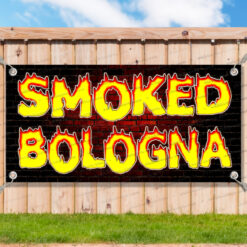 SMOKED BOLOGNA Advertising Vinyl Banner Flag Sign Many Sizes Available BBQ__TMP7071.psd by AMBBanners