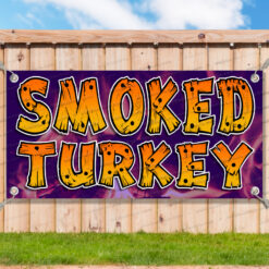 SMOKED TURKEY Advertising Vinyl Banner Flag Sign Many Sizes Available BARBECUE__TMP7073.psd by AMBBanners