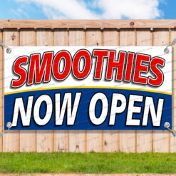 SMOOTHIES NOW OPEN Advertising Vinyl Banner Flag Sign Many Sizes__TMP7081.psd by AMBBanners