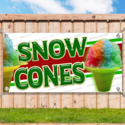 SNOW CONES CLEARANCE BANNER Advertising Vinyl Flag Sign INV _CLR0215.psd by AMBBanners