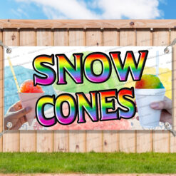 SNOW CONES CLEARANCE BANNER Advertising Vinyl Flag Sign INV V2 _CLR0216.psd by AMBBanners