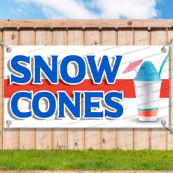 SNOW CONES CLEARANCE BANNER Advertising Vinyl Flag Sign INV V3 _CLR0217.psd by AMBBanners