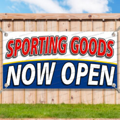 SPORTING GOODS NOW OPEN Advertising Vinyl Banner Flag Sign Many Sizes__TMP7181.psd by AMBBanners