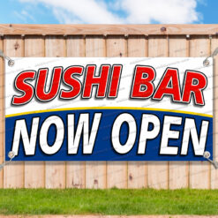 SUSHI BAR NOW OPEN Advertising Vinyl Banner Flag Sign Many Sizes__TMP7382.psd by AMBBanners