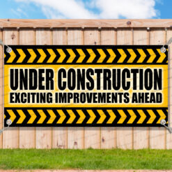 UNDER CONSTRUCTION CLEARANCE BANNER Advertising Vinyl Flag Sign INV _CLR0235.psd by AMBBanners